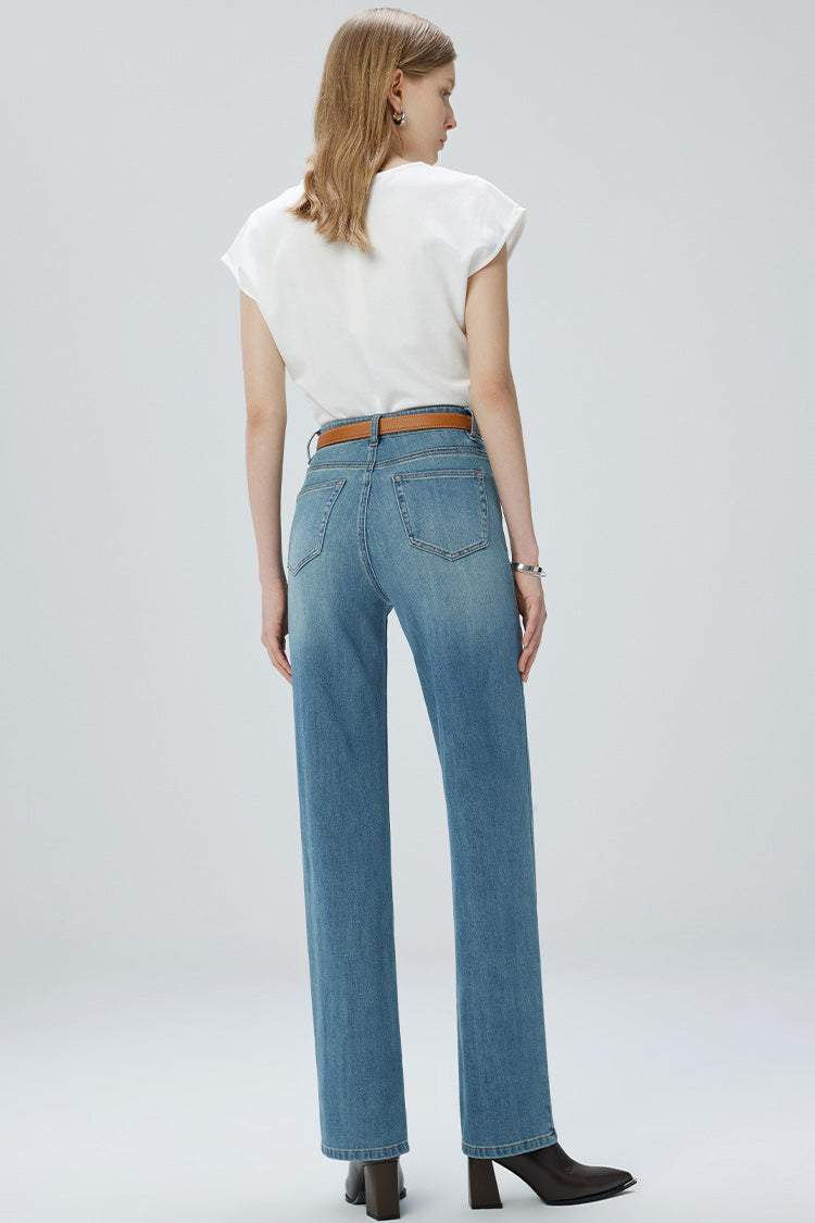 Jeans slim a gamba larga French Fry