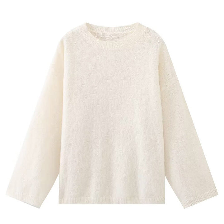 Knitted Crew Neck Casual Sweater
