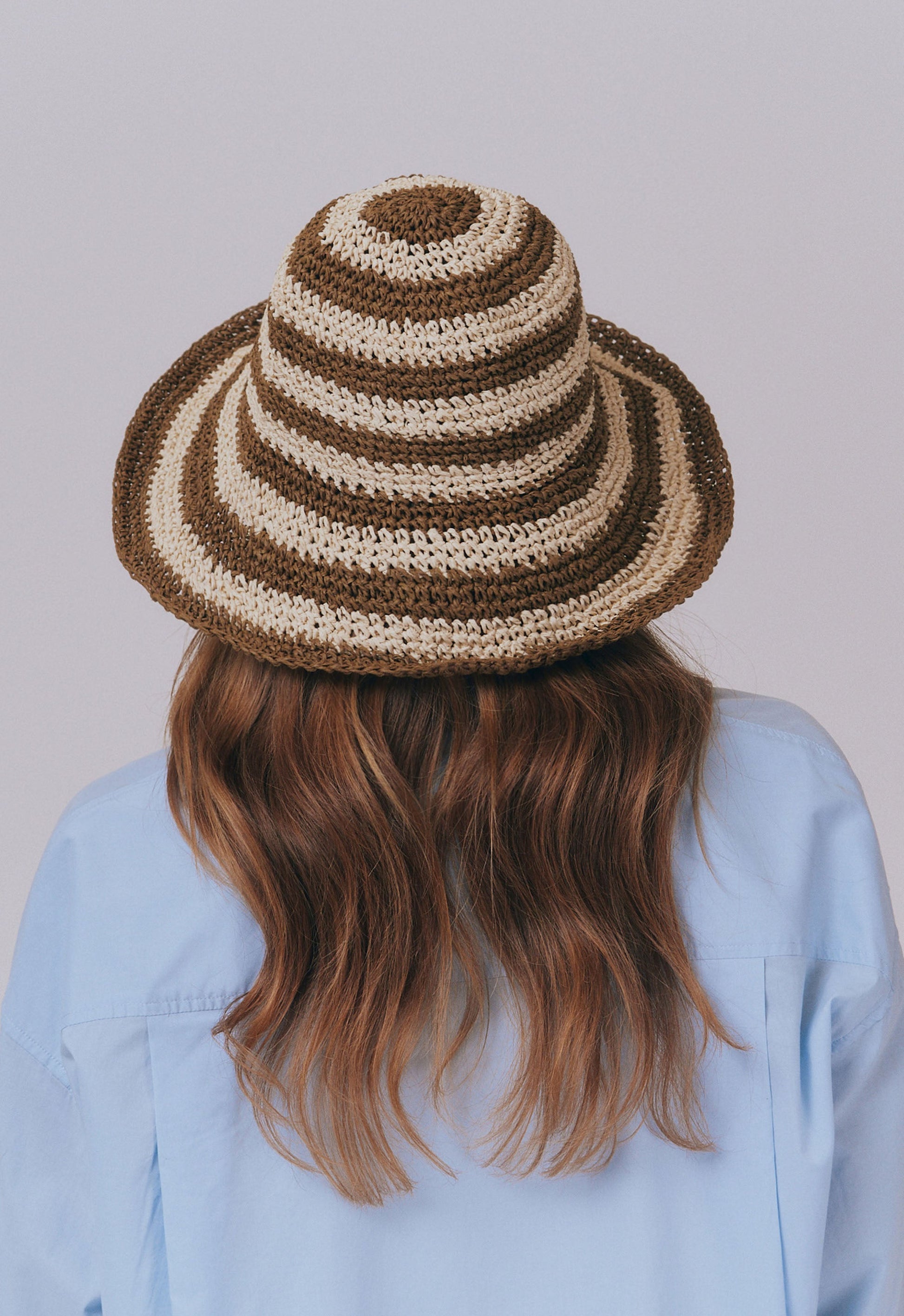 Cappello da sole Fornillo Chocstripe