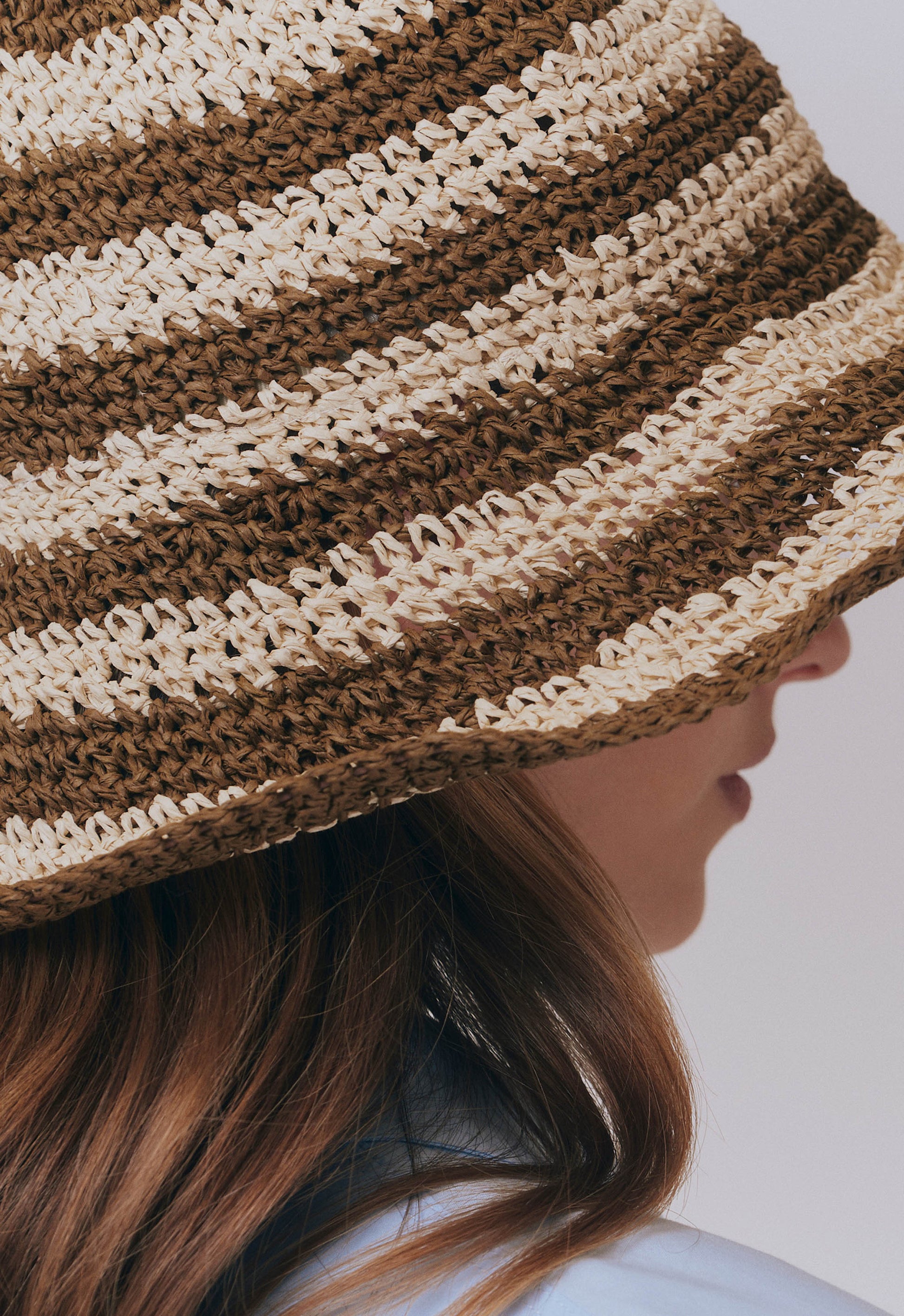 Cappello da sole Fornillo Chocstripe