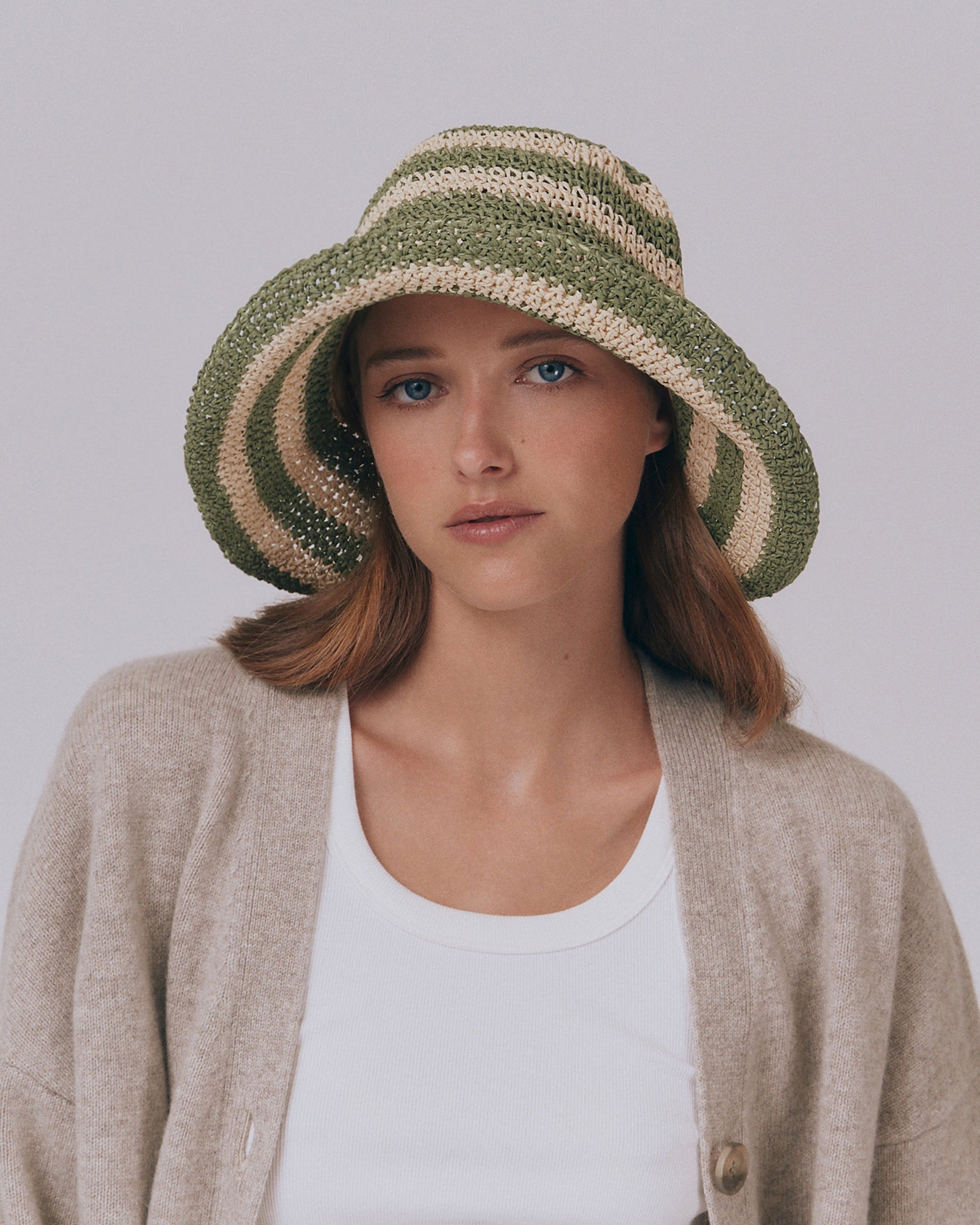 Cappello da sole Fornillo Sagestripe