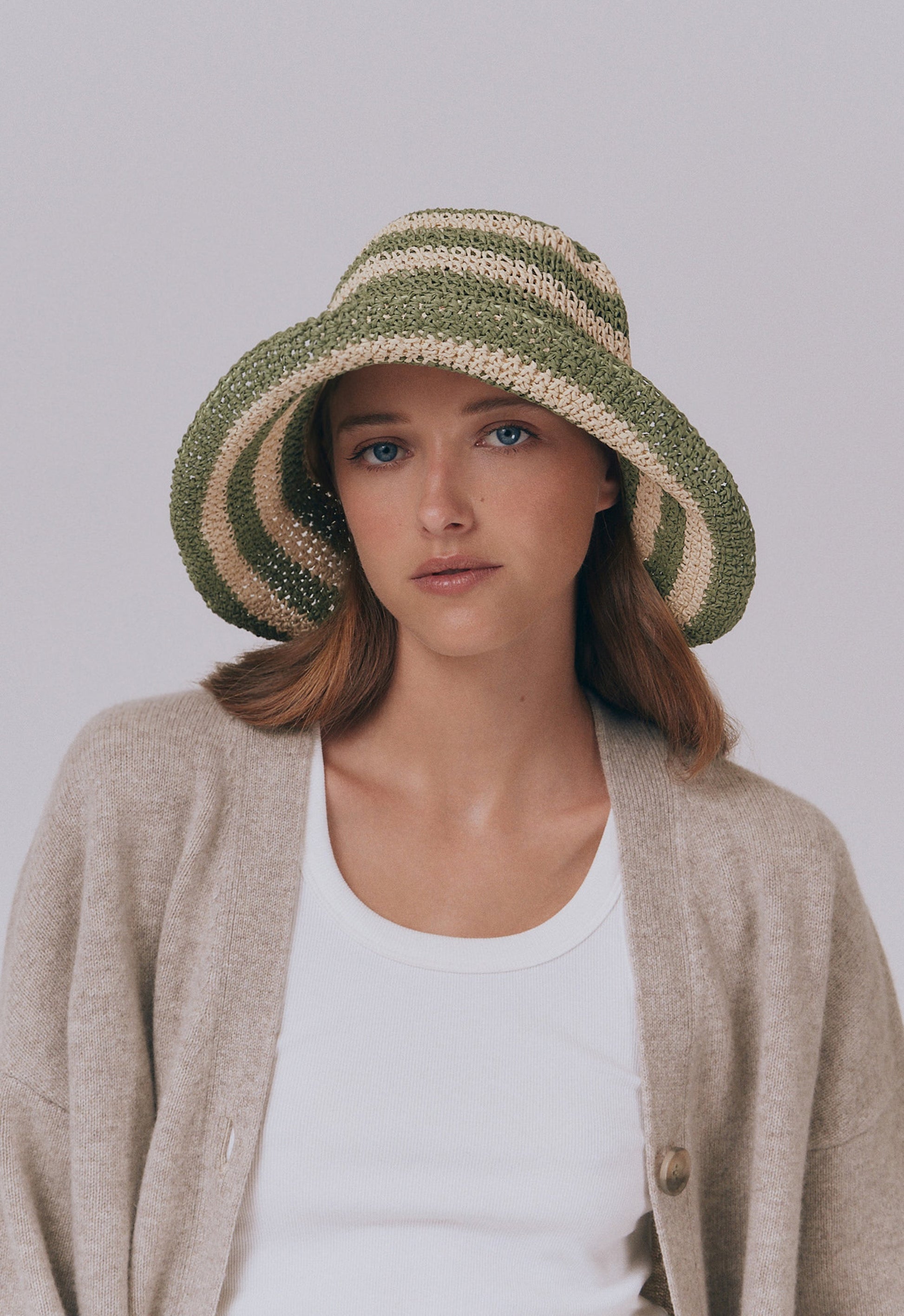 Cappello da sole Fornillo Sagestripe