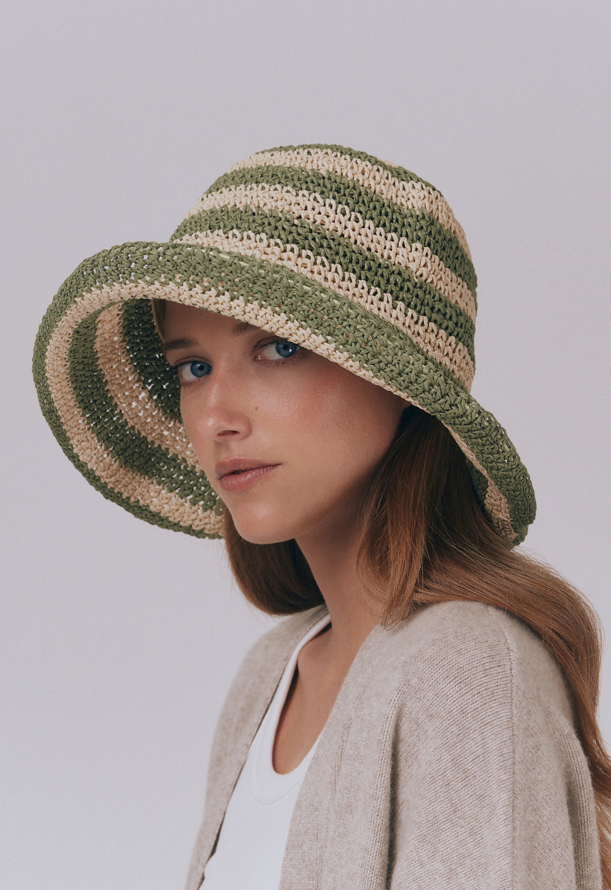 Cappello da sole Fornillo Sagestripe