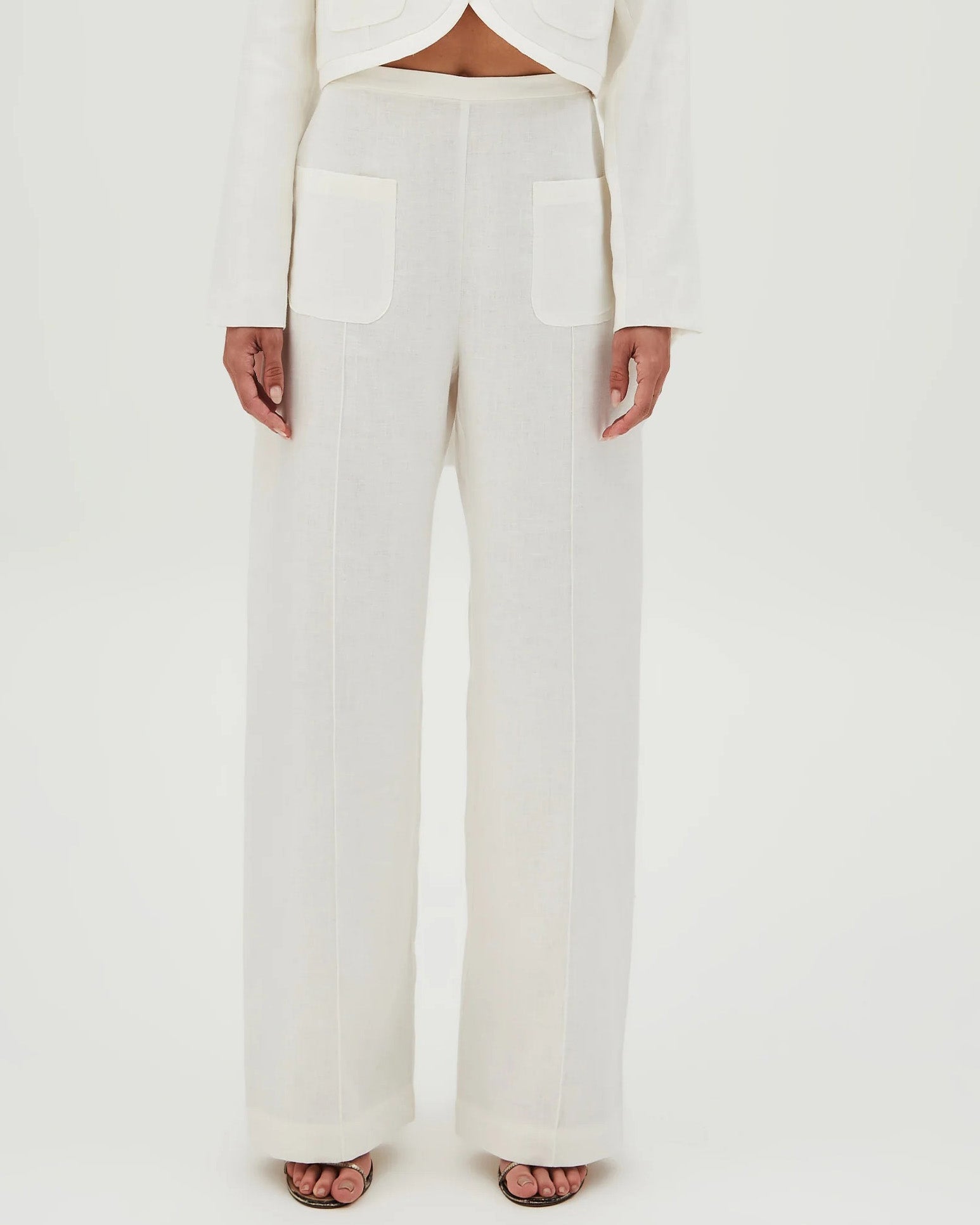 Pantaloni eleganti a gamba larga