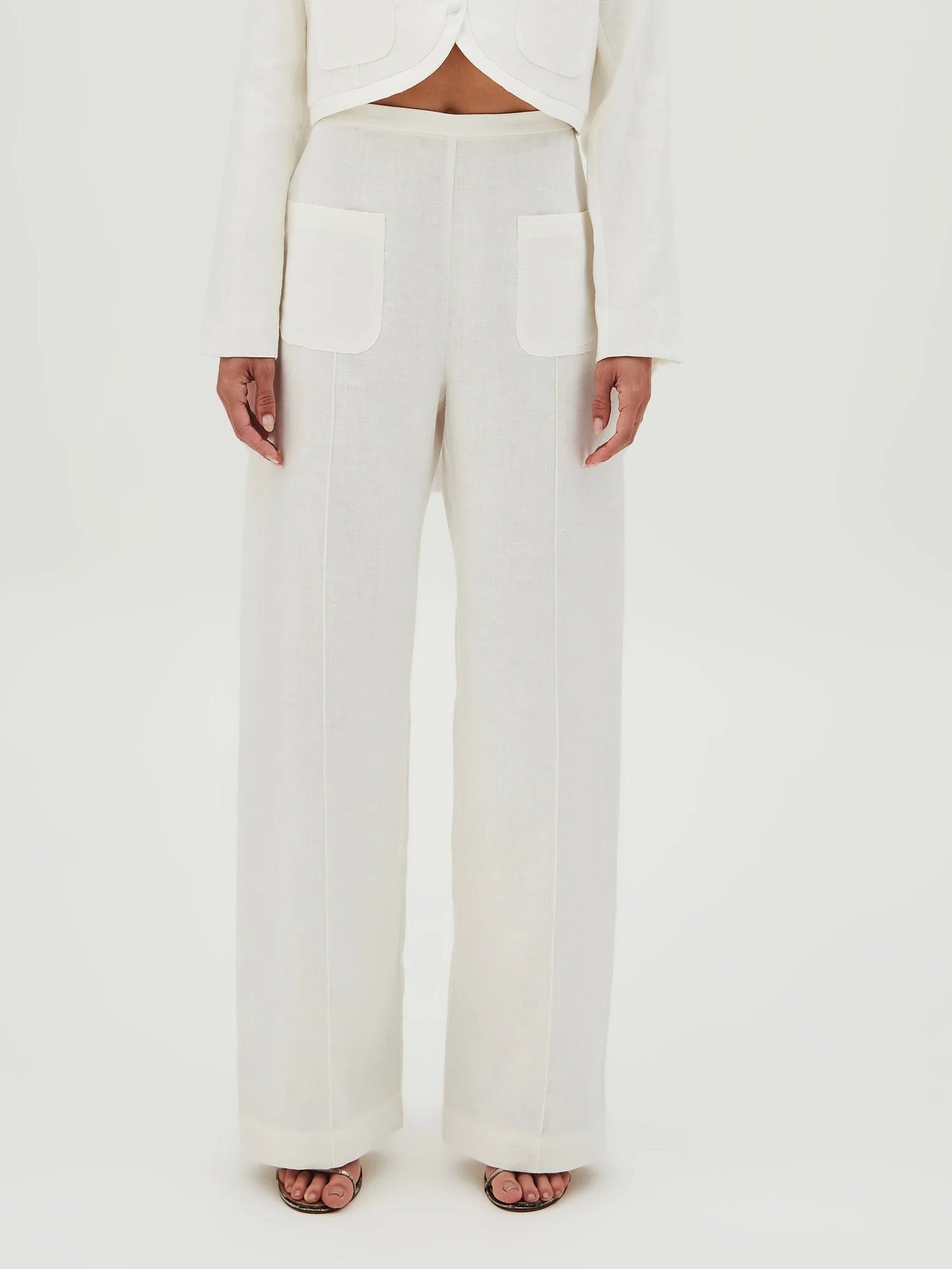 Pantaloni eleganti a gamba larga