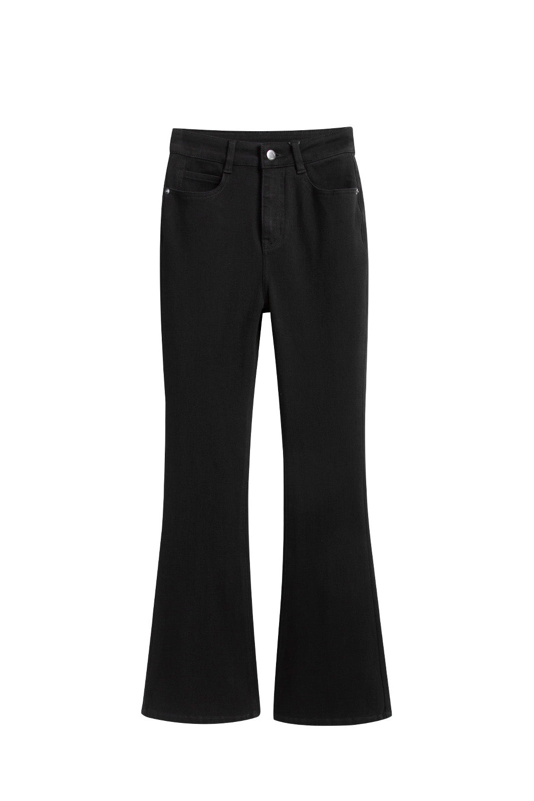 Jeans neri a zampa slim