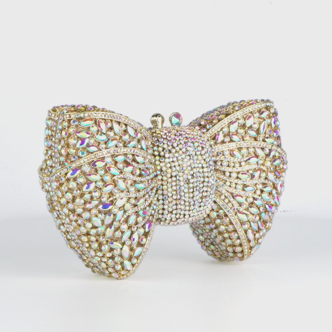 Isabella Bow Rhinestone Clutch
