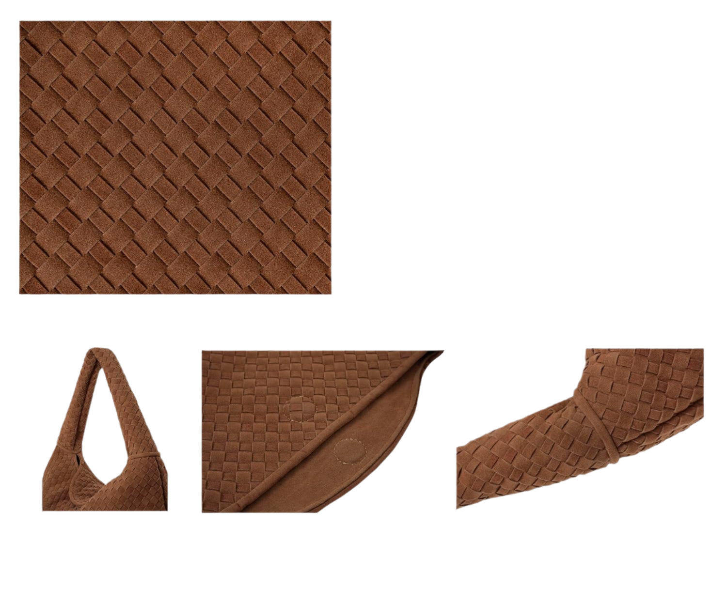 Tory Large Woven Suede Bag