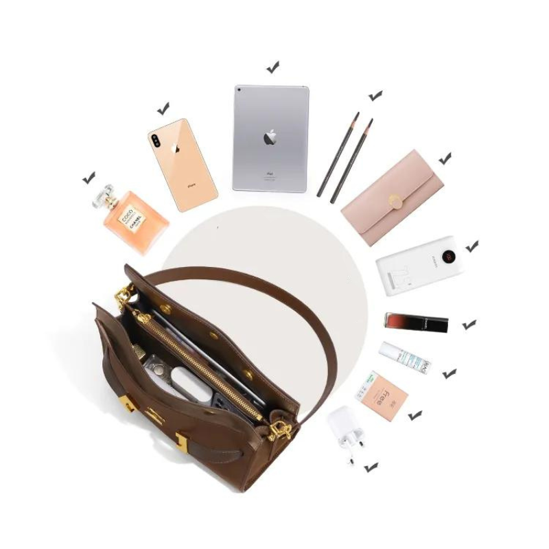 Nicole Double Genuine Leather Bag