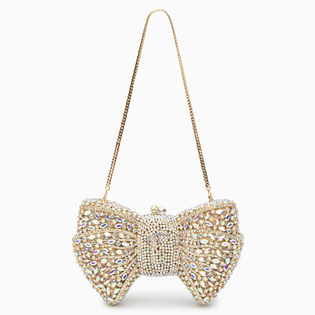 Isabella Bow Rhinestone Clutch