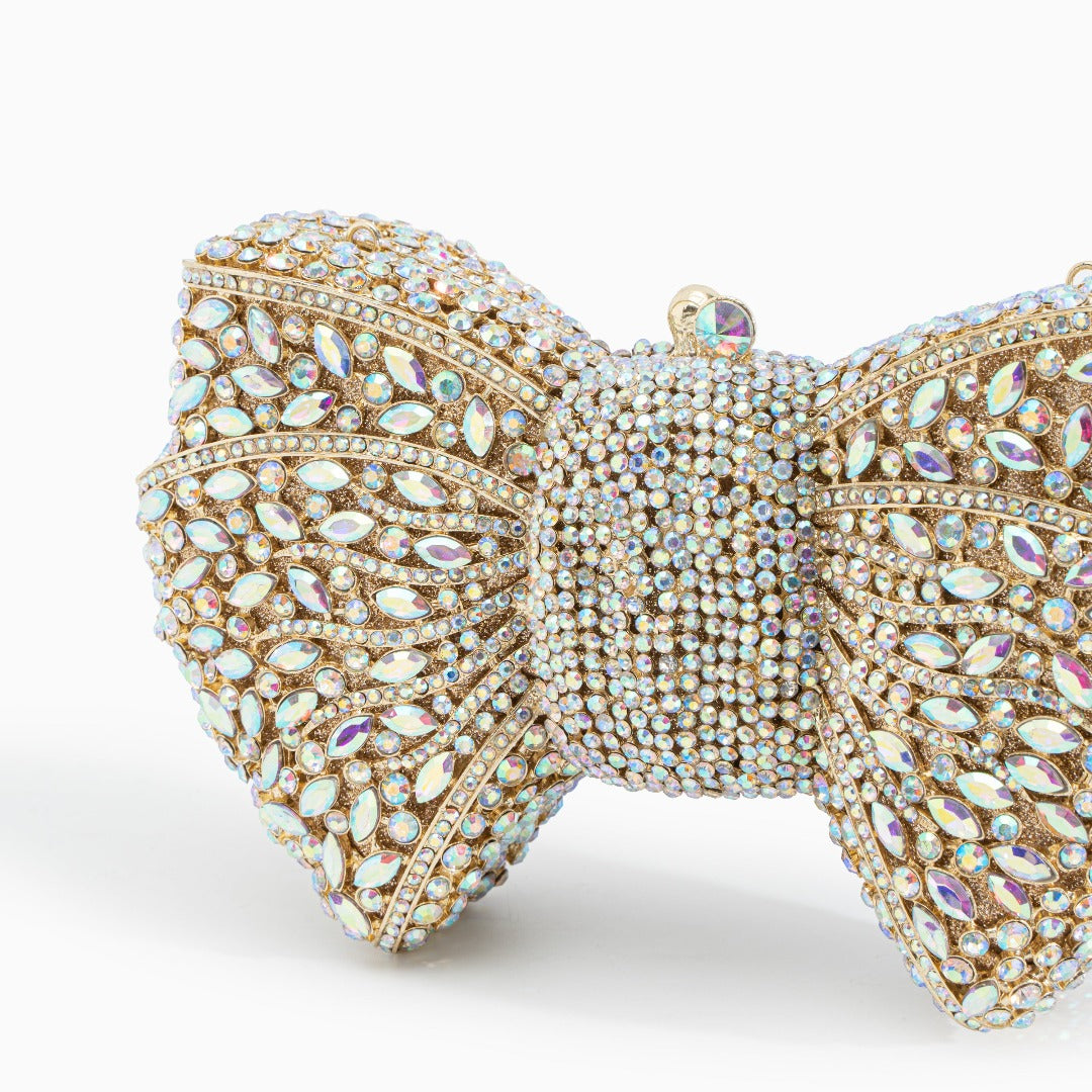 Isabella Bow Rhinestone Clutch