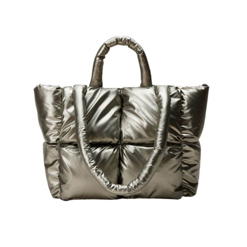 Tatiana Metallic Puffer Bag