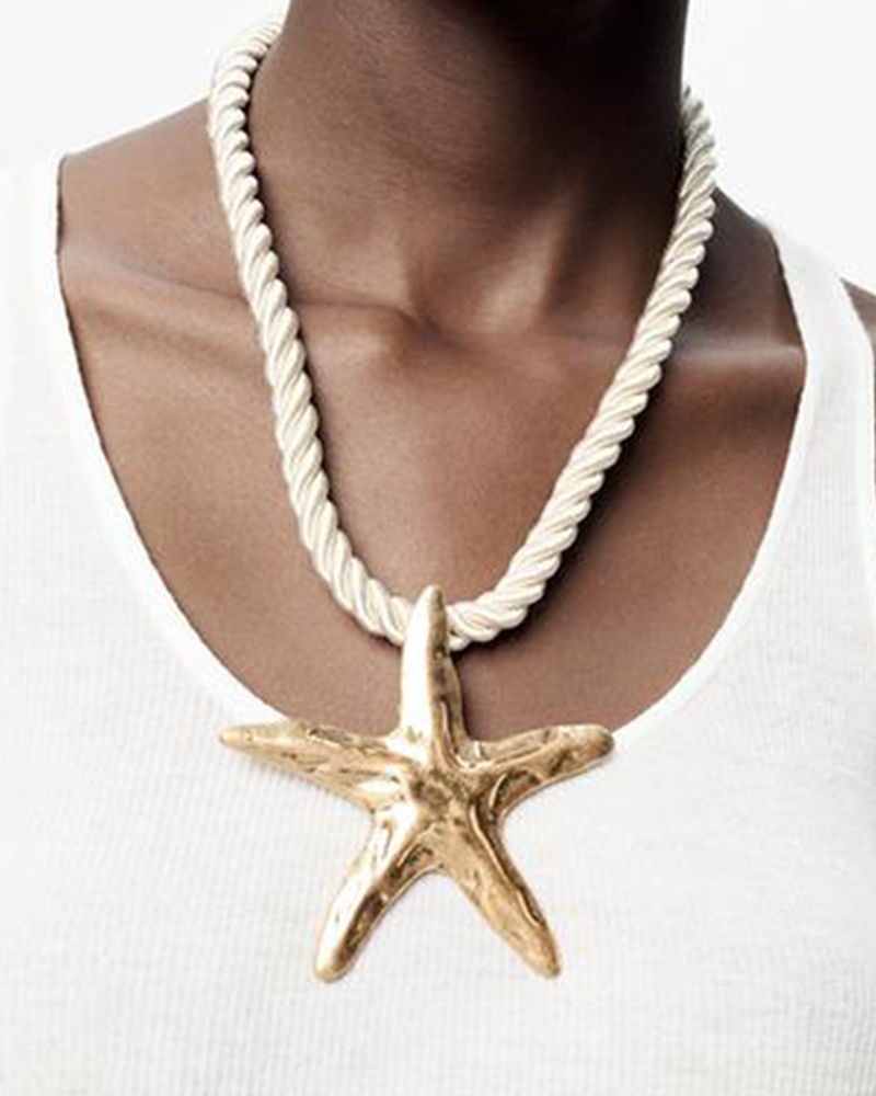 Collana con stella marina in eponina