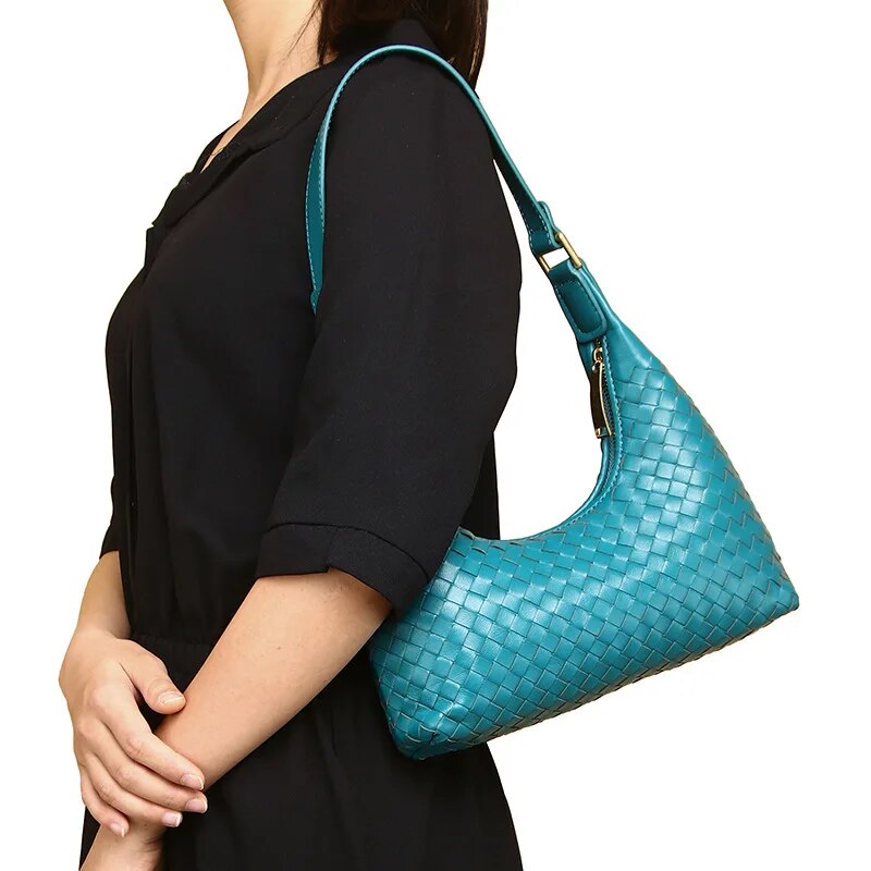 Vanessa Baguette Genuine Leather Bag