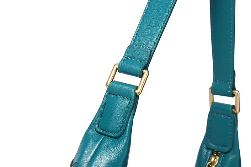Vanessa Baguette Genuine Leather Bag