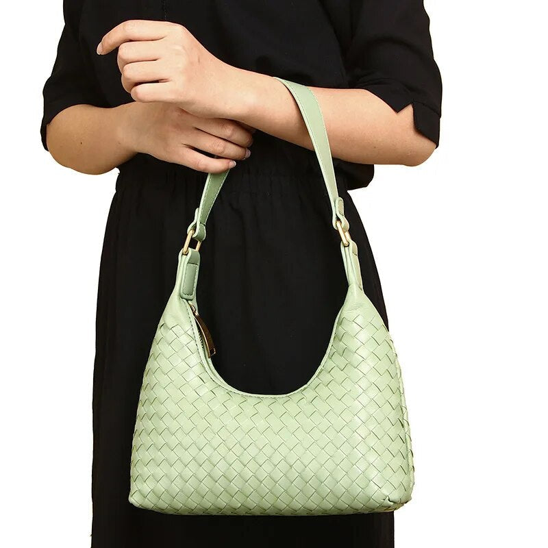 Vanessa Baguette Genuine Leather Bag