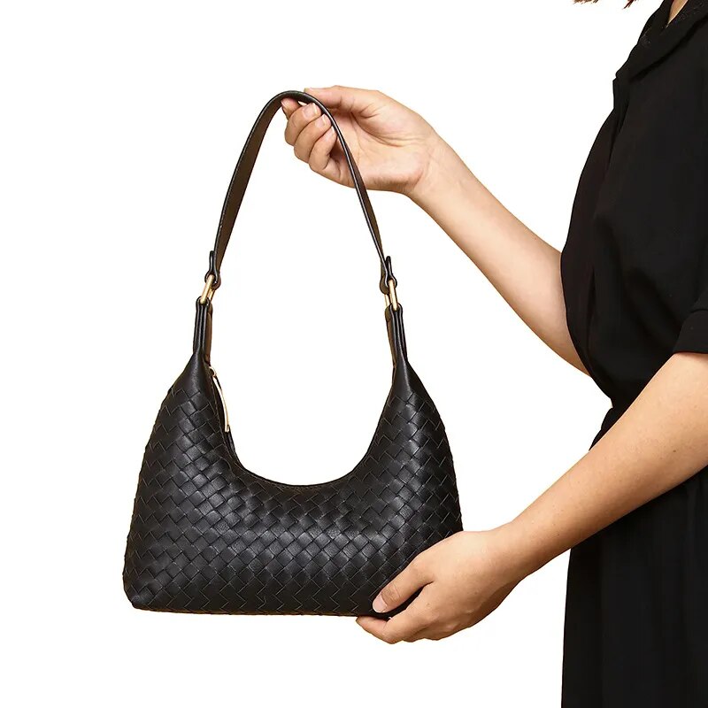Vanessa Baguette Genuine Leather Bag