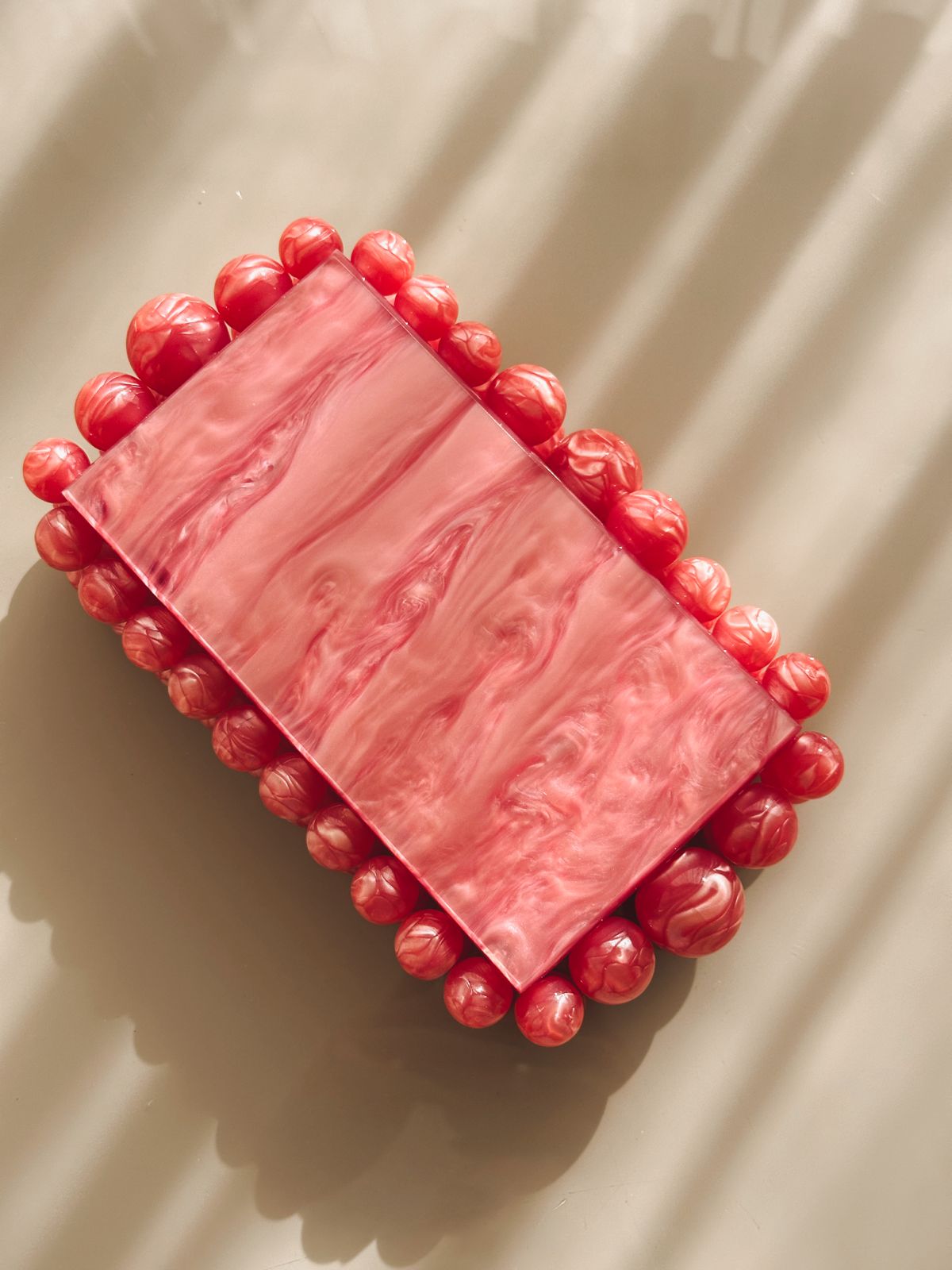 Acrylic Marbled Clutch Bag