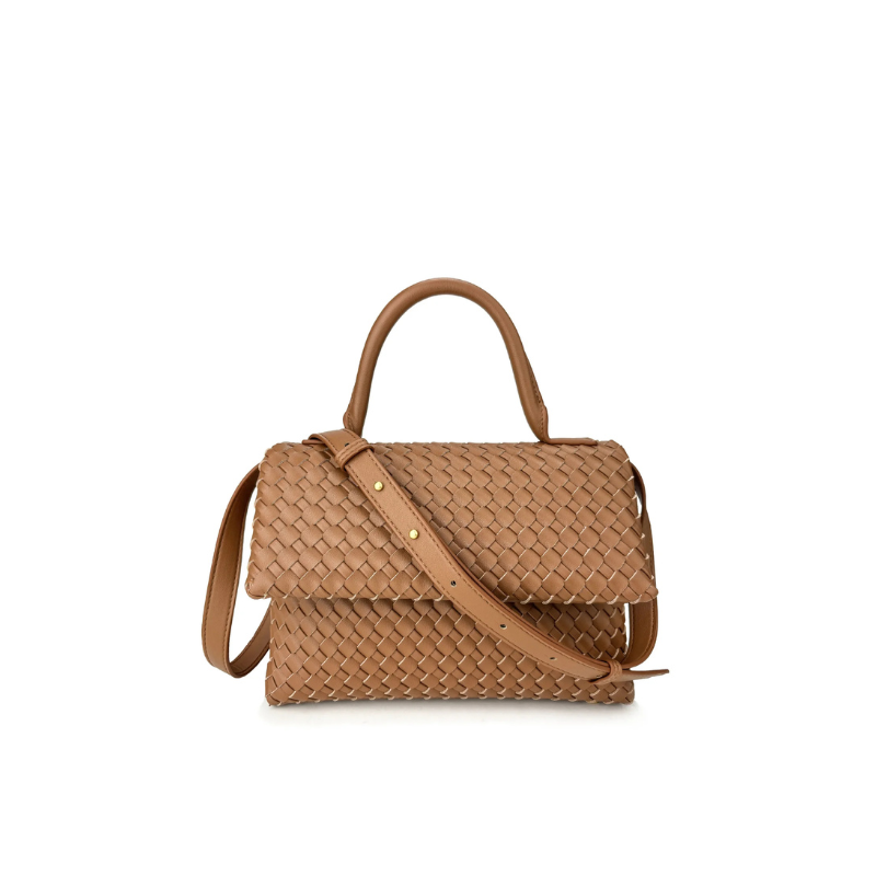 July Woven Genuine Leather Bag
