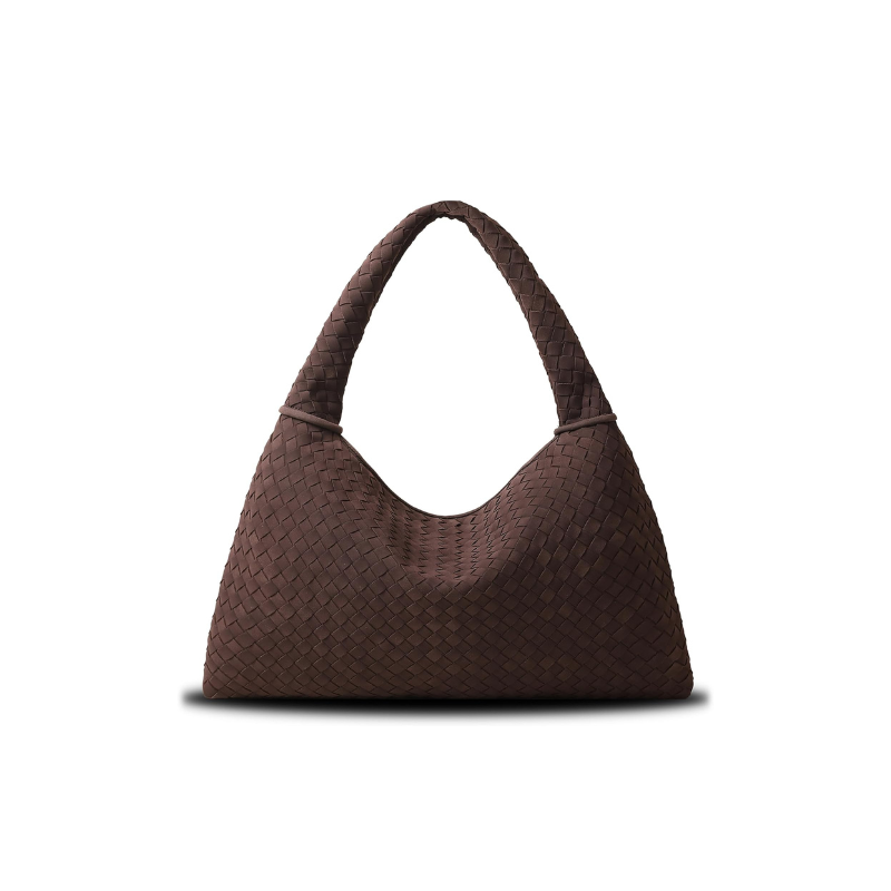 Tory Large Woven Suede Bag