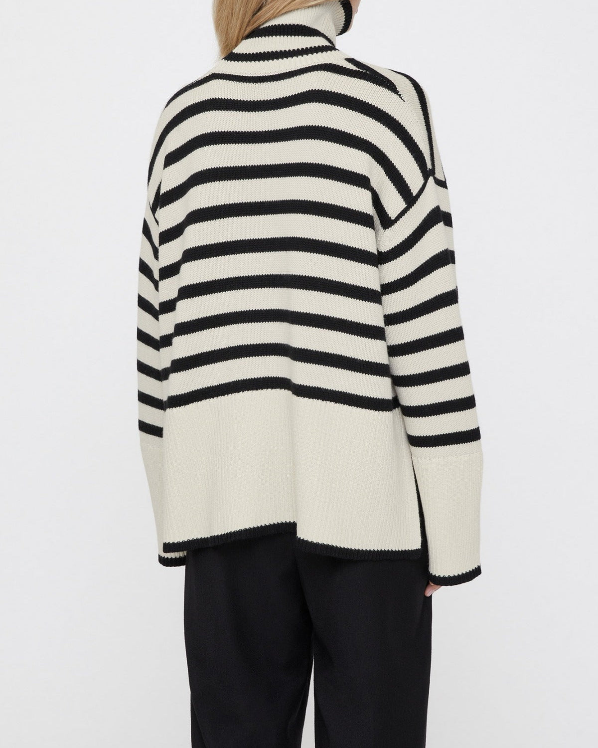 Turtleneck Striped Sweater