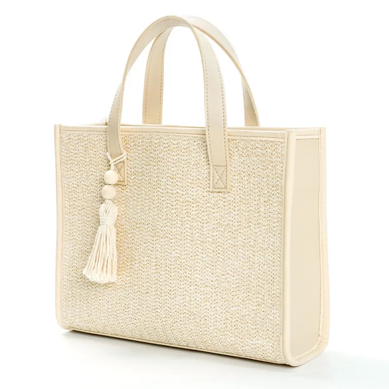 Angelica Straw Beach Bag