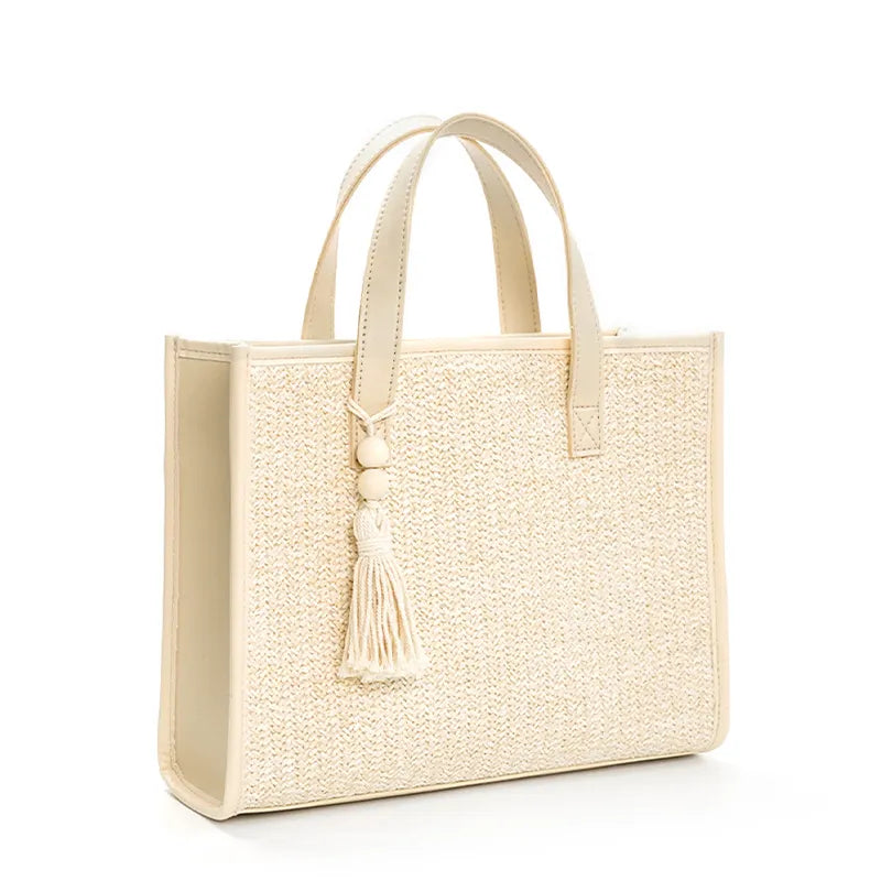 Angelica Straw Beach Bag