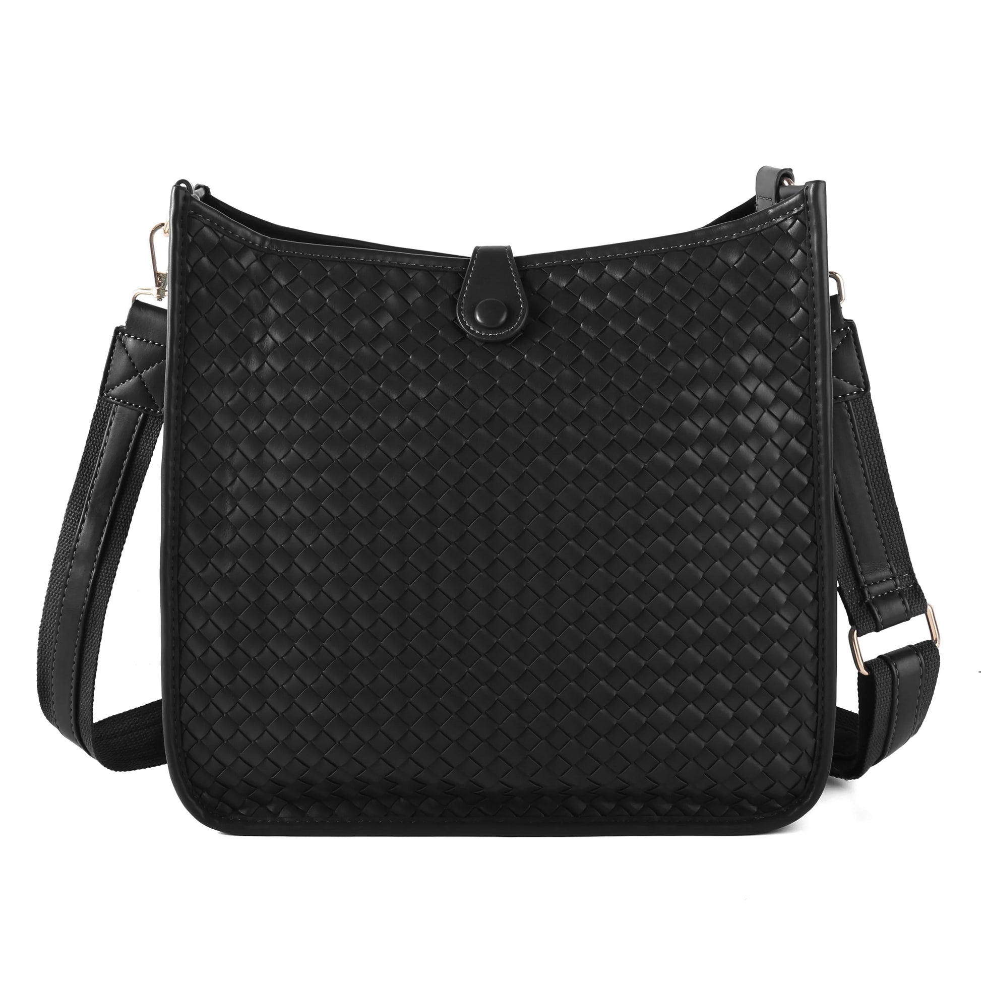 Eduarda Woven Messenger Bag