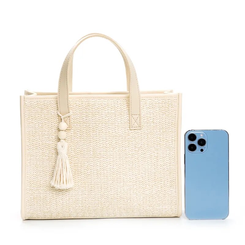 Angelica Straw Beach Bag