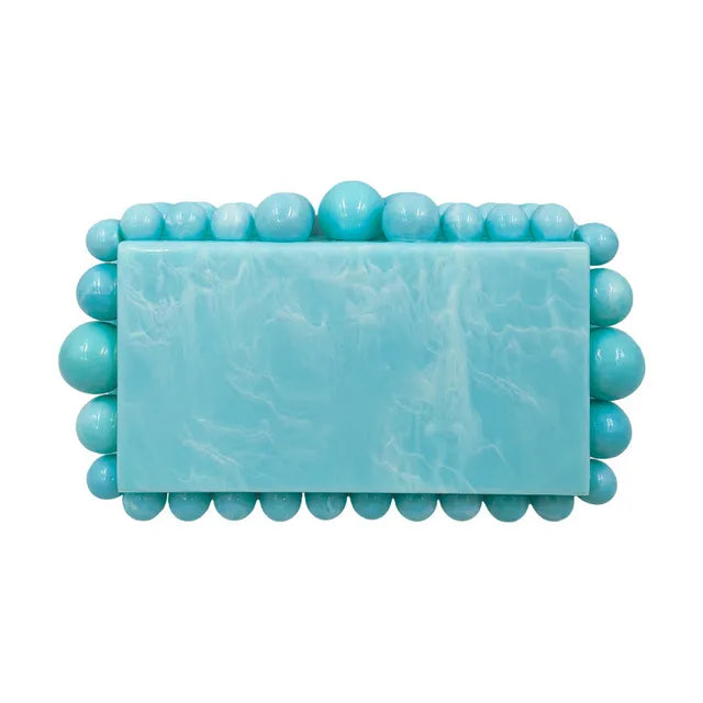 Acrylic Marbled Clutch Bag