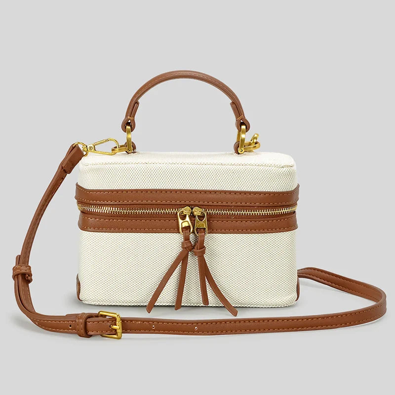 Manuela Crossbody Box Canvas Bag