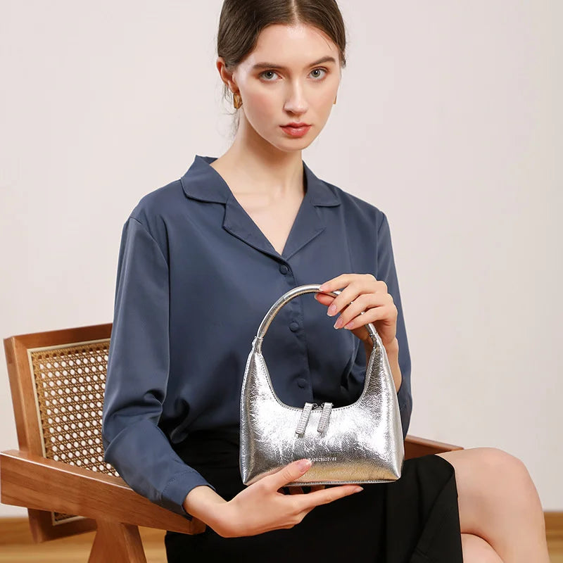 Liz Baguette Genuine Leather Bag