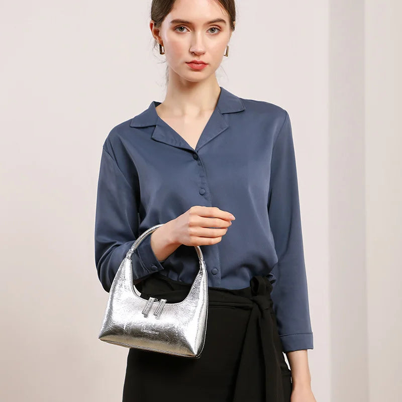 Liz Baguette Genuine Leather Bag