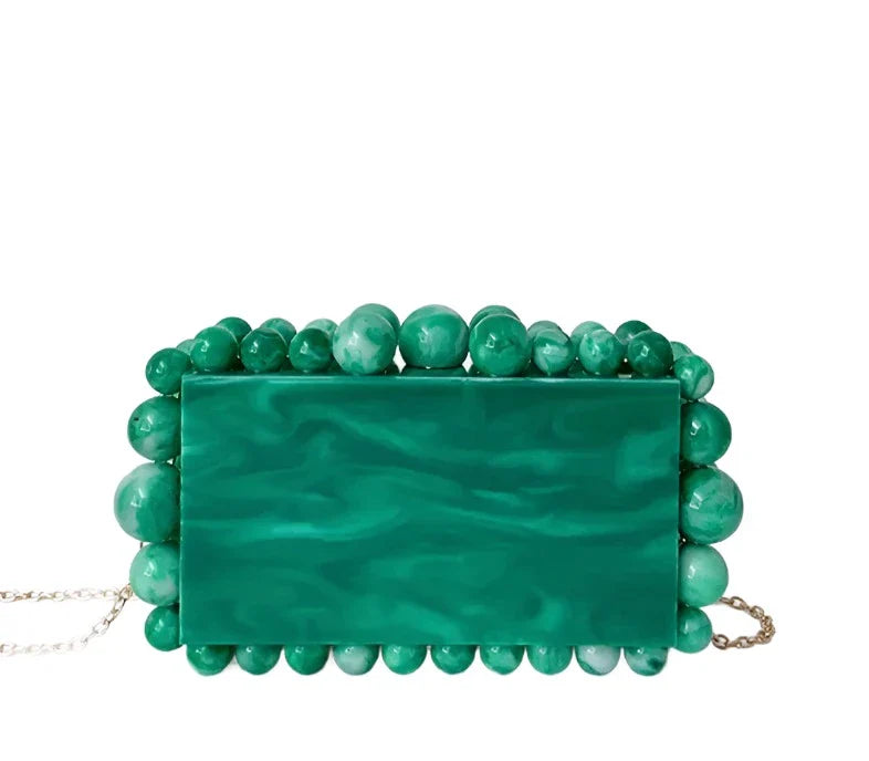 Acrylic Marbled Clutch Bag