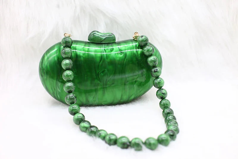 Zendaya Acrylic Pearlescent Clutch Bag