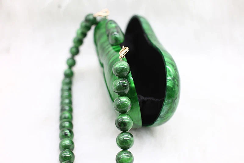 Zendaya Acrylic Pearlescent Clutch Bag