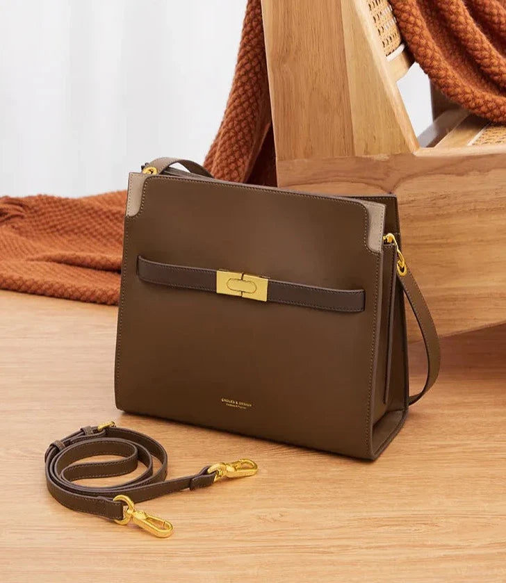 Nicole Double Genuine Leather Bag