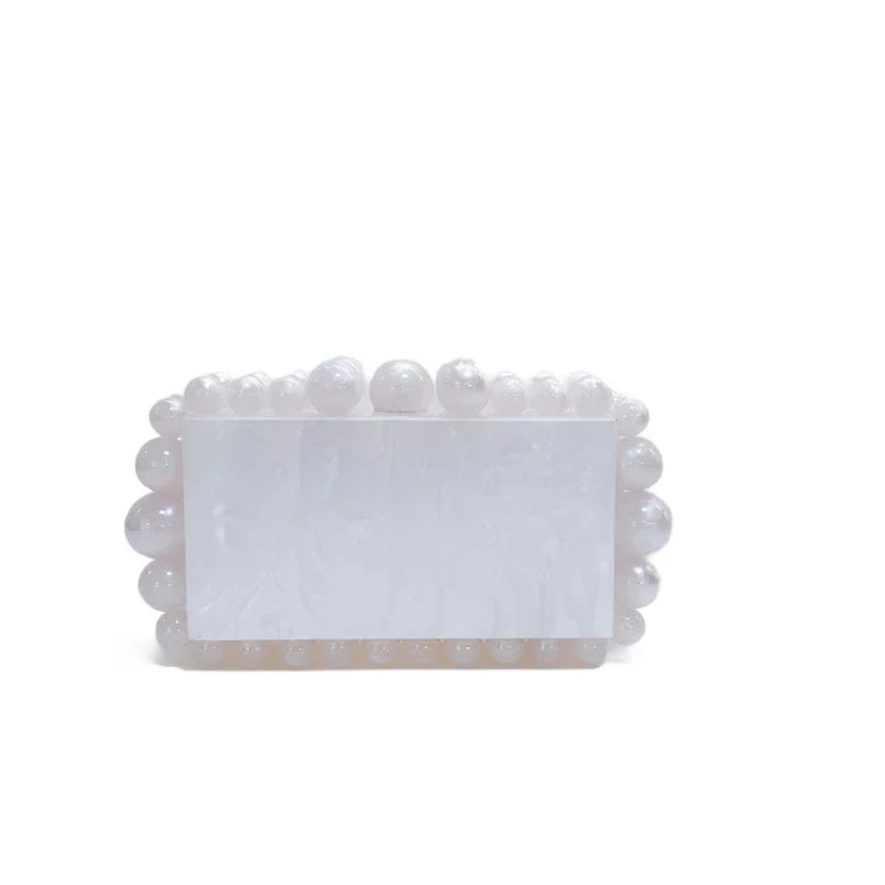 Acrylic Marbled Clutch Bag