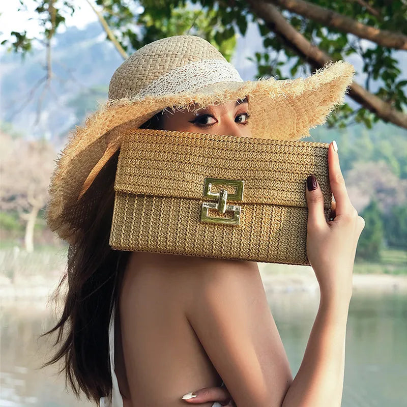 Larissa Straw Beach Bag