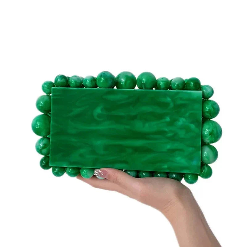 Acrylic Marbled Clutch Bag