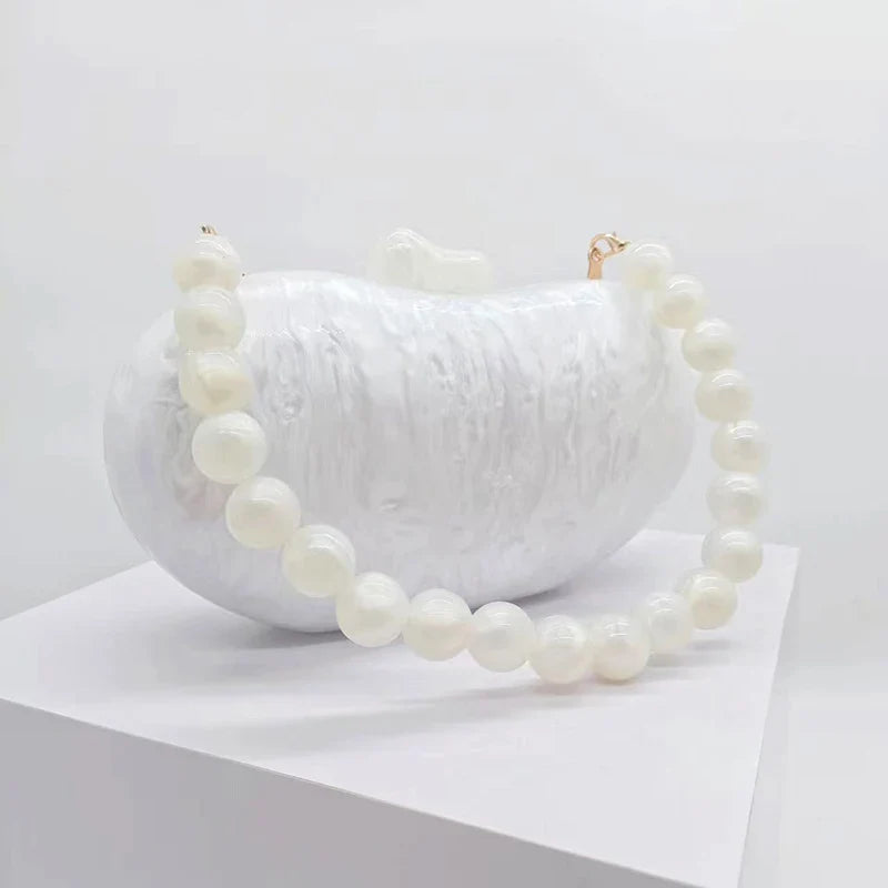 Zendaya Acrylic Pearlescent Clutch Bag