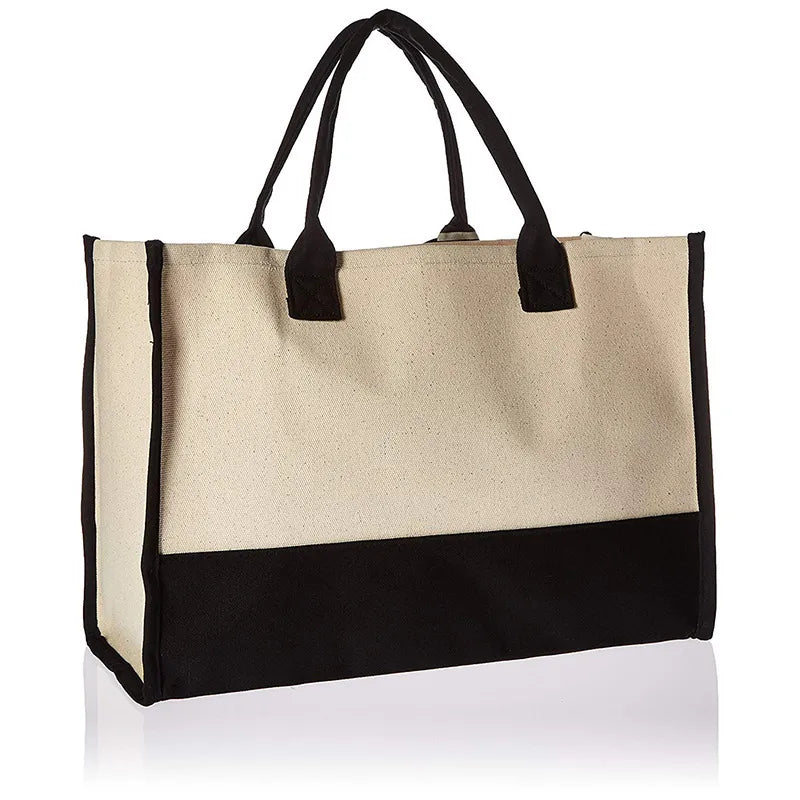 Custom Initial Canvas Bag