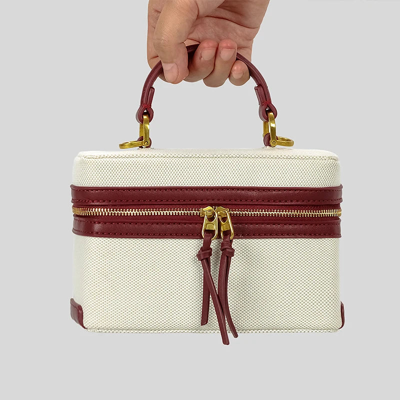Manuela Crossbody Box Canvas Bag