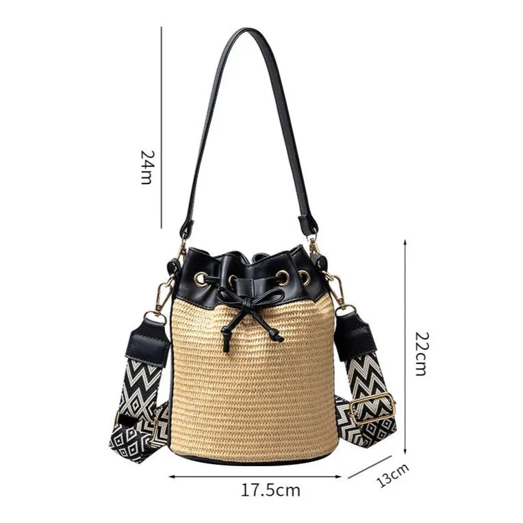 Marília Crossbody Bucket Bag