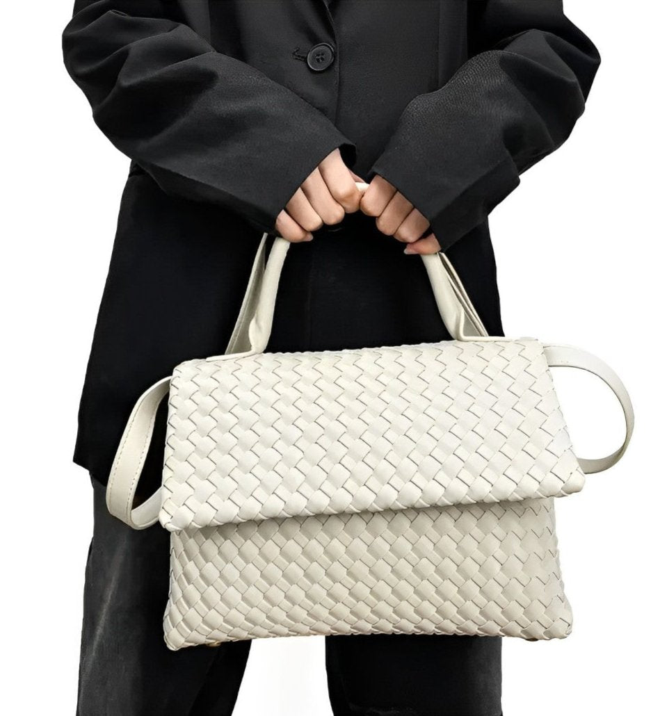 July Woven Genuine Leather Bag
