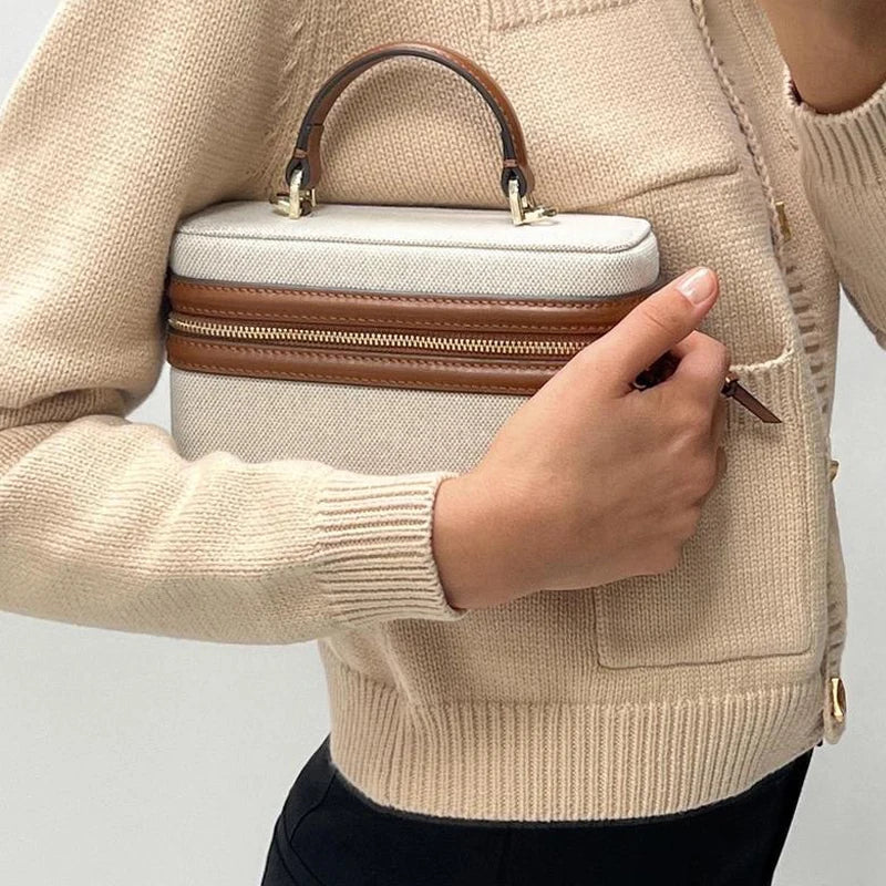 Manuela Crossbody Box Canvas Bag