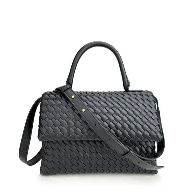 July Woven Genuine Leather Bag