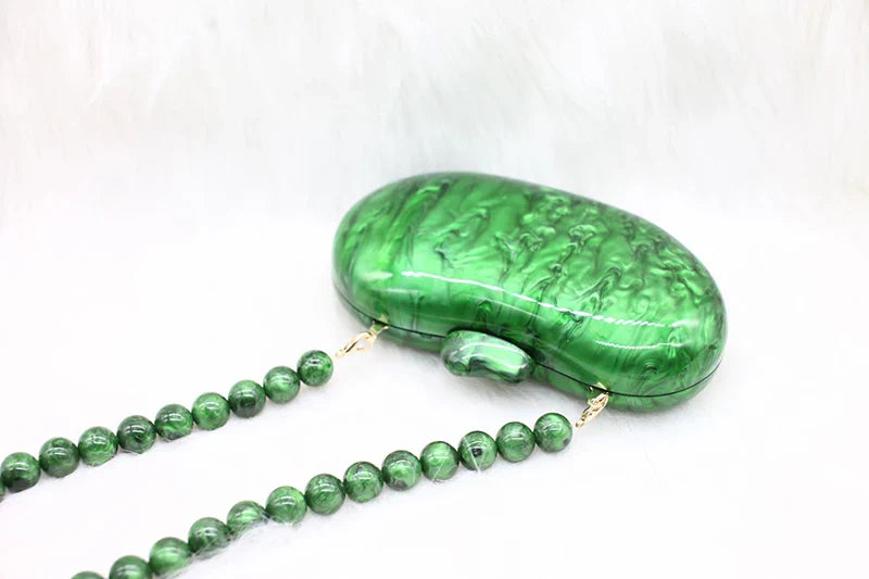 Zendaya Acrylic Pearlescent Clutch Bag