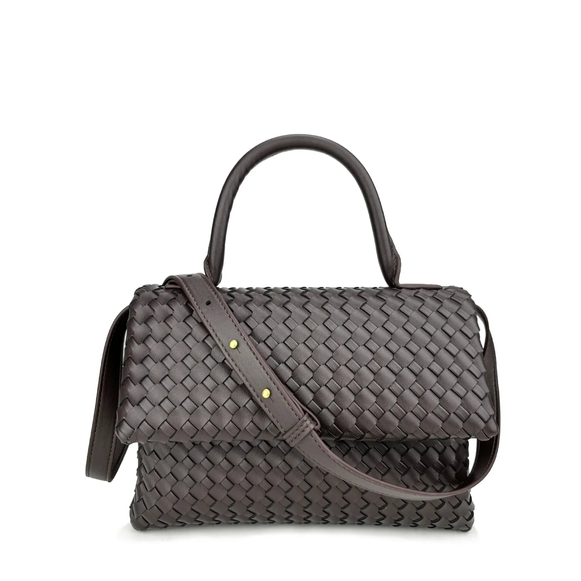 July Woven Genuine Leather Bag