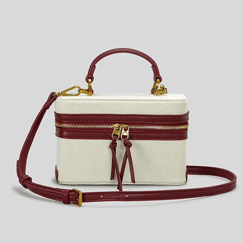 Manuela Crossbody Box Canvas Bag